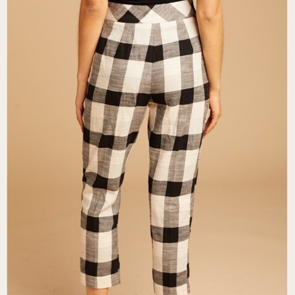 Free People Clear Skies Checkered Pants Large - Medium - Picture 5 of 5